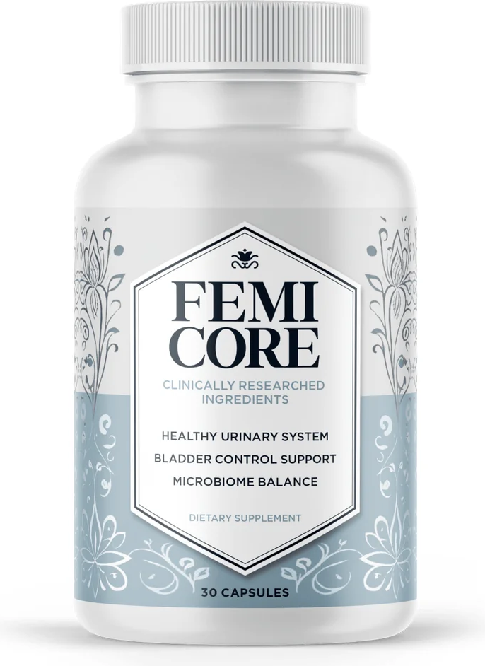 FemiCore bladder and urinary support supplement bottle